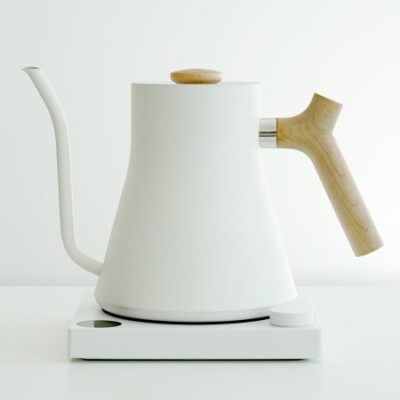 Teaware Red Blossom Tea  | Stagg Ekg Kettle White & Maple